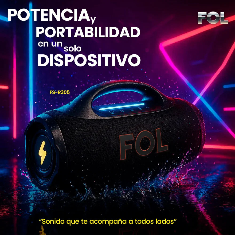 FOL FS-R305: sonido outdoor de 50W para alberca, terraza y planes con amigos