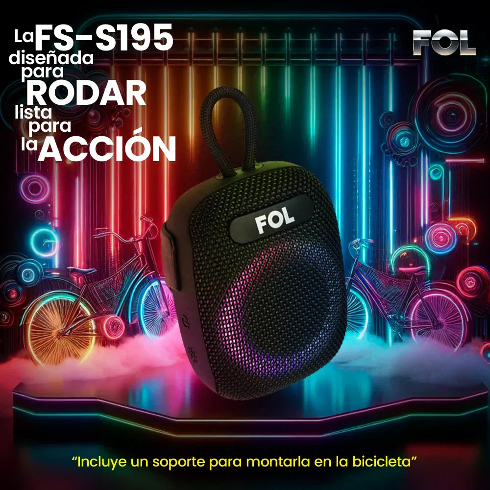FS-S195 Una bocina para bici, outdoor y movimiento: lleva tu música sin detenerte