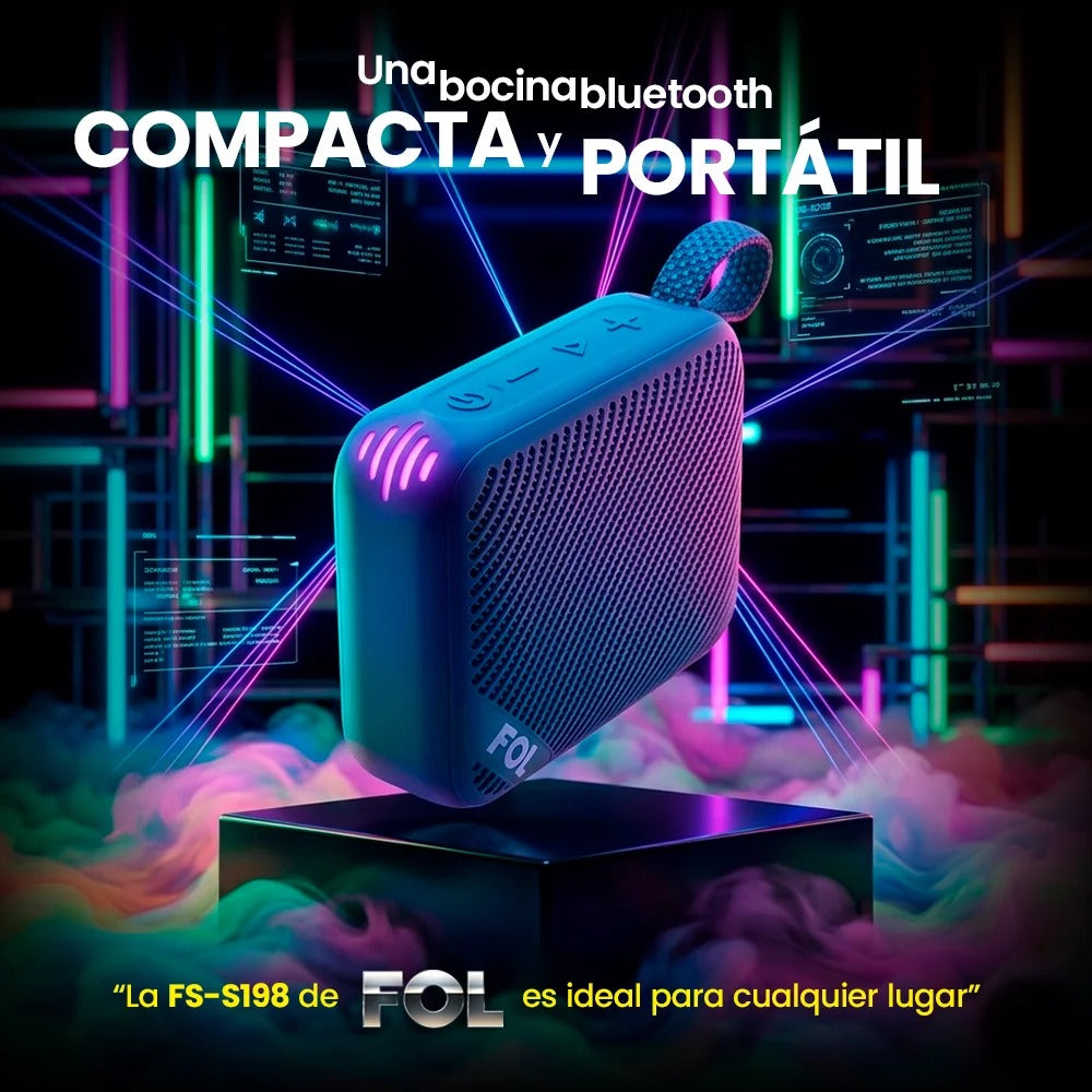 FOL FS-S198: bocina portátil para alberca, playa y actividades al aire libre