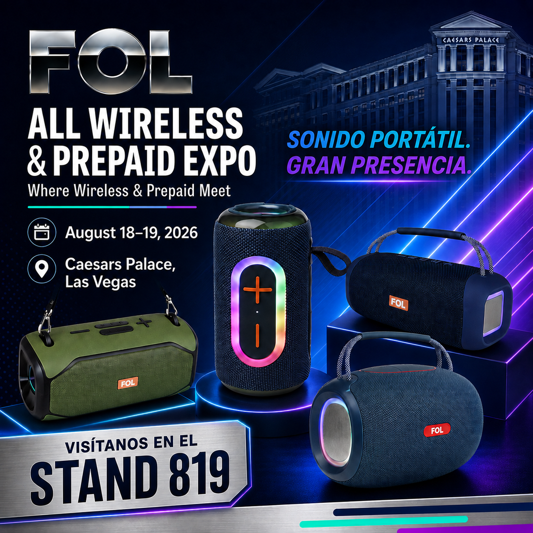 FOL Audio en All Wireless & Prepaid Expo: sonido, marca y nuevas conexiones