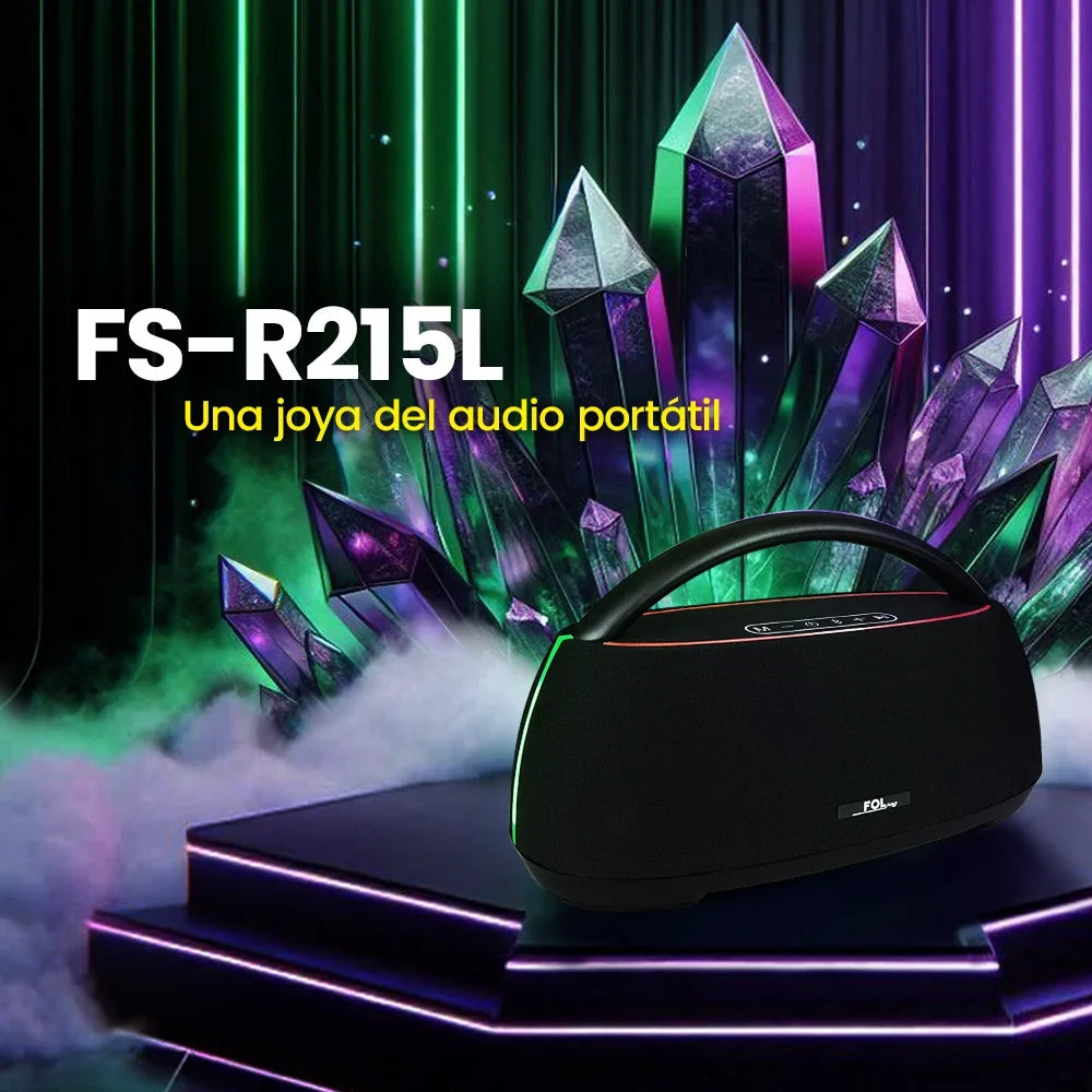 FOL FS-R215L: bocina portátil de 90W para música, fiestas y uso diario