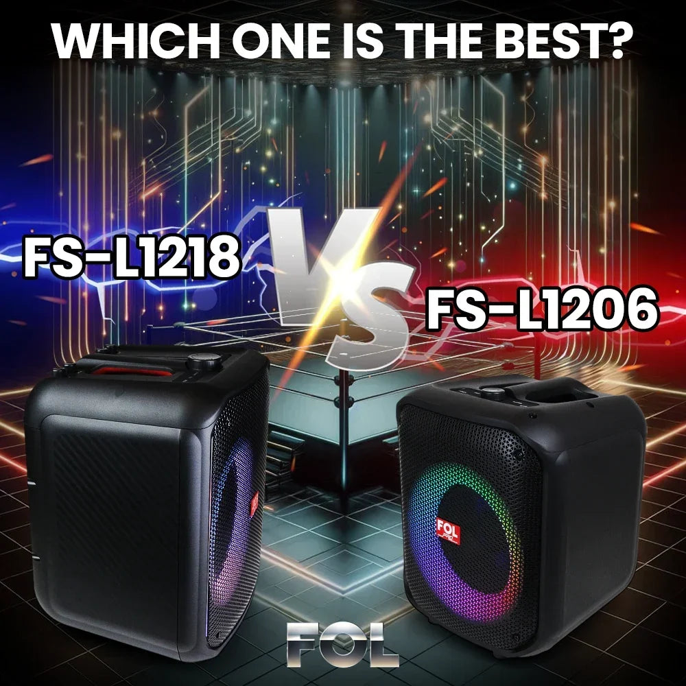 FOL FS-L1206 vs FS-L1218: cuál bocina te conviene más para casa, karaoke y reuniones