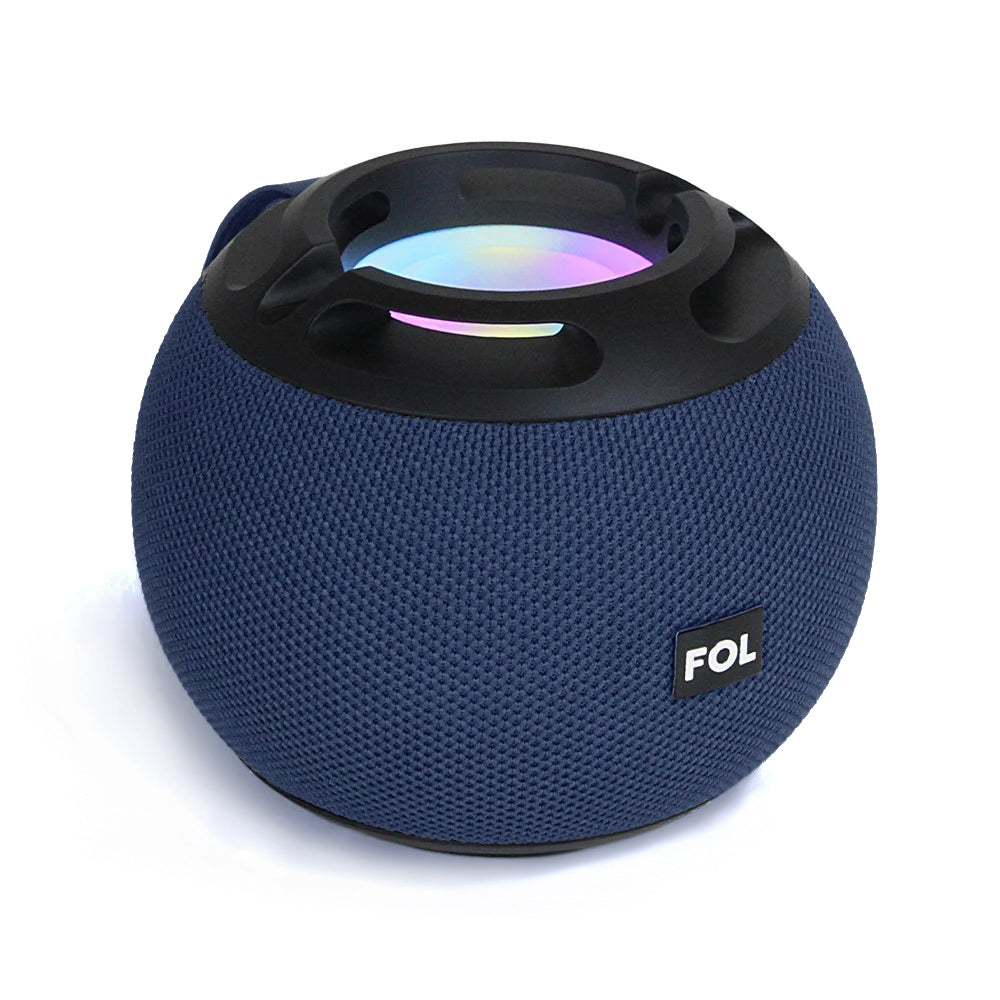 FS-S985 Bocina Bluetooth TWS Recargable de 10W con Manos Libres, Luz RGB y Correa de Cuero