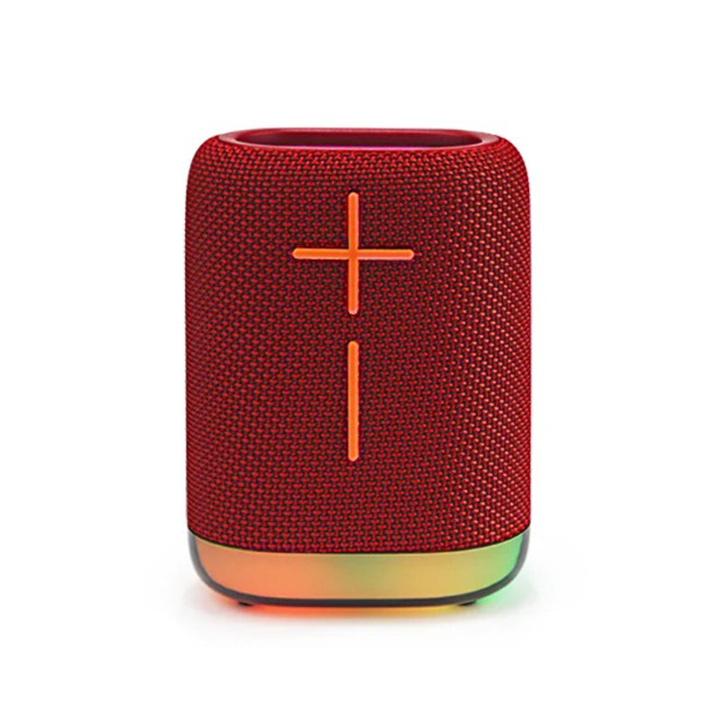 FS-S122 Bocina Bluetooth TWS Recargable Portátil con Luz RGB y Correa Integrada