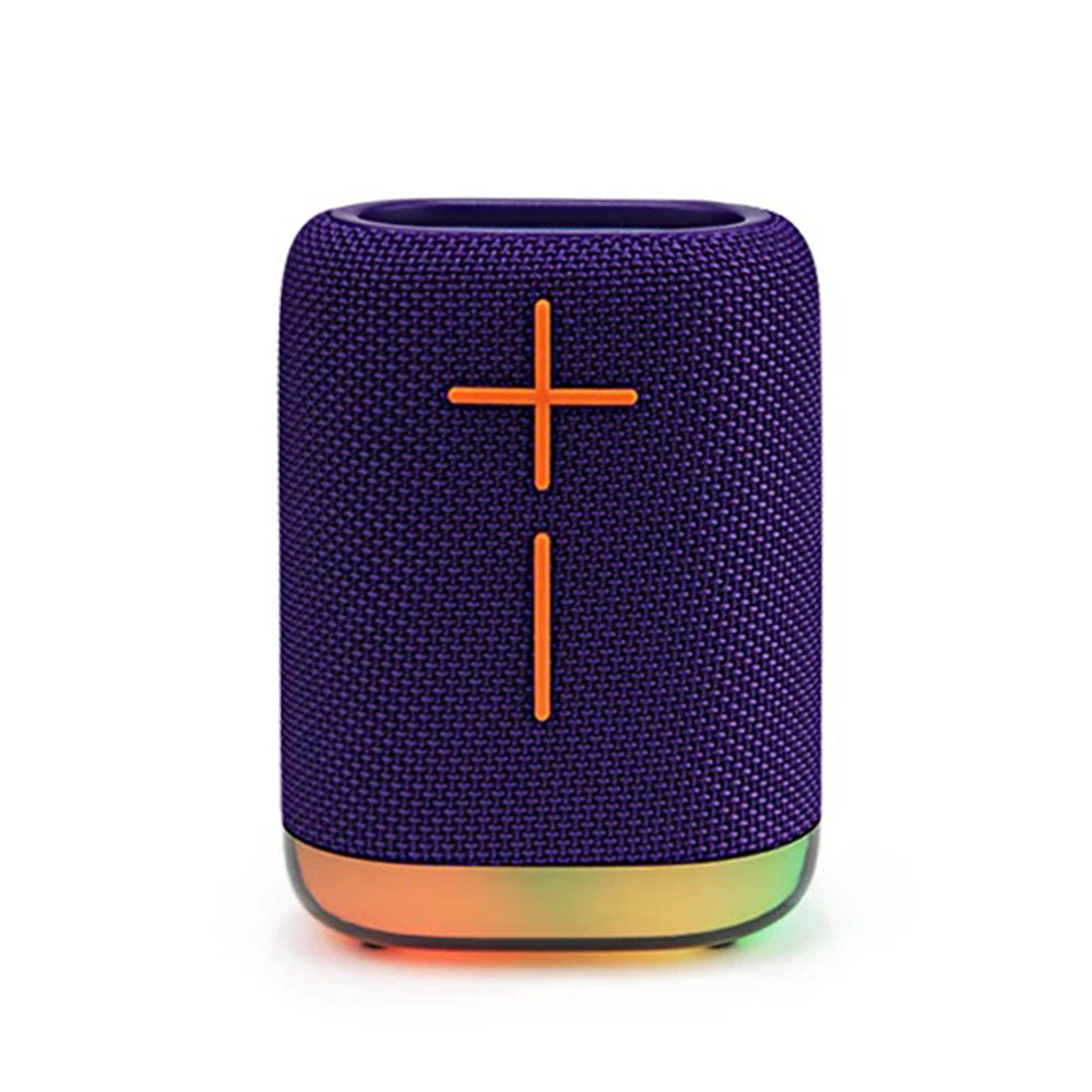 FS-S122 Bocina Bluetooth TWS Recargable Portátil con Luz RGB y Correa Integrada