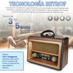 FR-05 BOCINA BLUETOOTH RADIOSINTONIZADOR DE BANDA AM/FM/SW PORTÁTIL