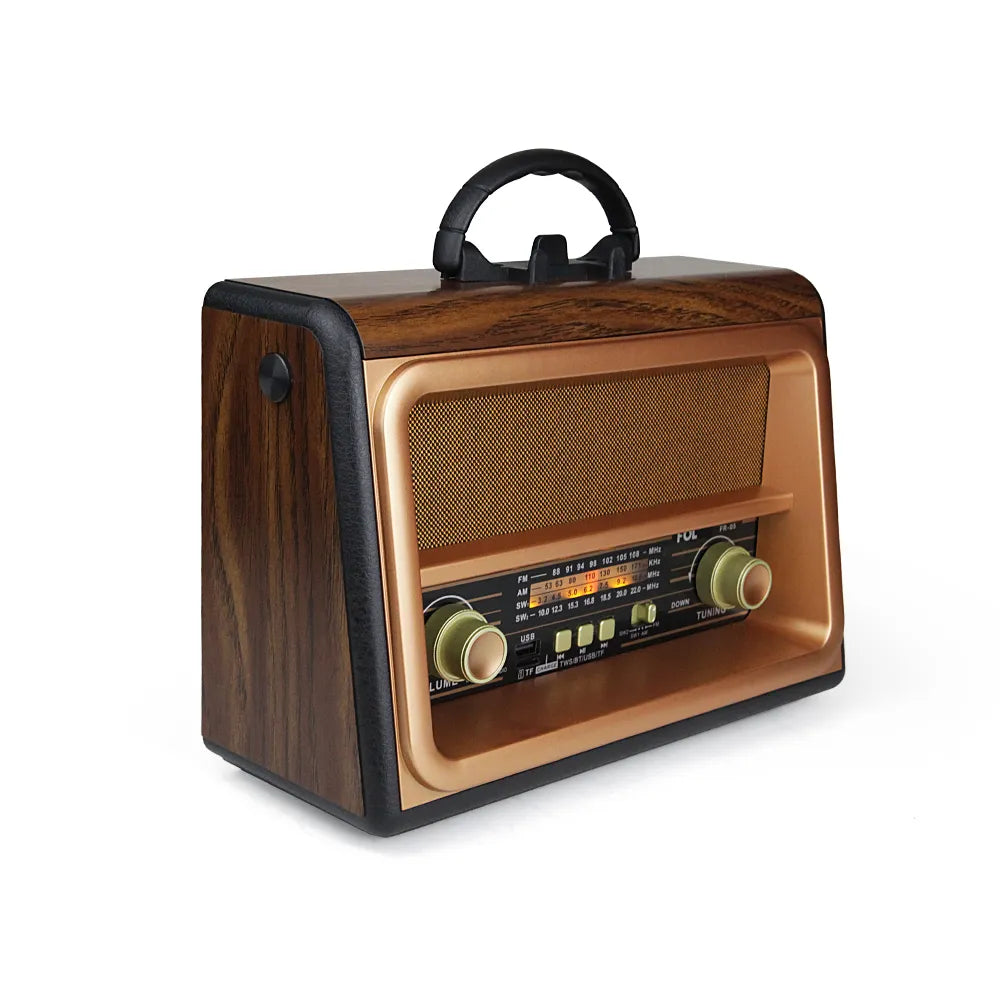 FR-05 BOCINA BLUETOOTH RADIOSINTONIZADOR DE BANDA AM/FM/SW PORTÁTIL