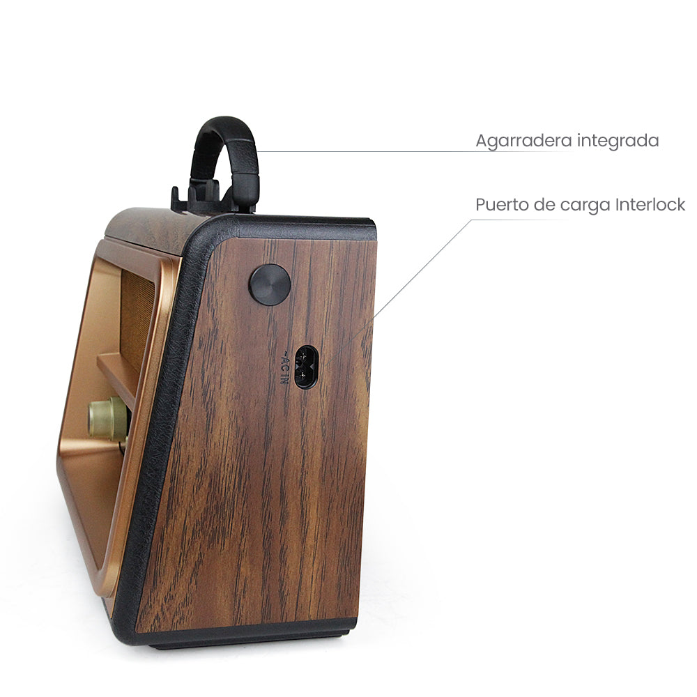 FR-05 BOCINA BLUETOOTH RADIOSINTONIZADOR DE BANDA AM/FM/SW PORTÁTIL