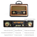 FR-05 BOCINA BLUETOOTH RADIOSINTONIZADOR DE BANDA AM/FM/SW PORTÁTIL
