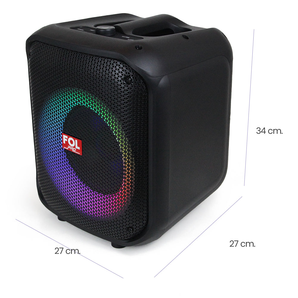 FS-L1206 Bocina Bluetooth TWS Portátil de 50W con Luz y Entrada para Micrófono