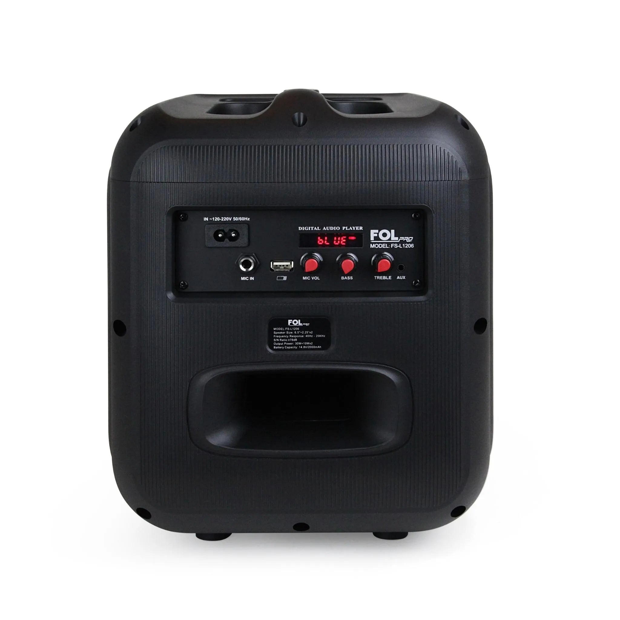 FS-L1206 Bocina Bluetooth TWS Portátil de 50W con Luz y Entrada para Micrófono