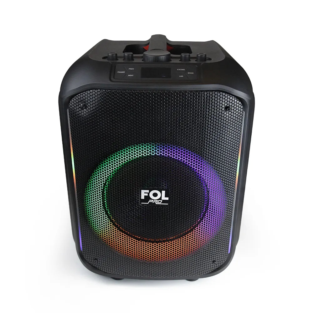 FS-L1210 Bafle TWS con Luz RGB, Entrada para Micrófono y Guitarra