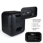 FS-L1216M Bocina TWS Recargable de 50W con Micrófono Inalámbrico y Luz RGB