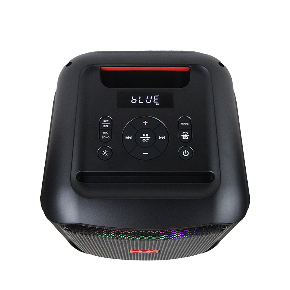 FS-L1216M BOCINA TWS CON MICRÓFONO INALÁMBRICO Y ENTRADA 6.3mm. LUZ RGB