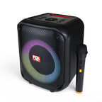 FS-L1216M Bocina TWS Recargable de 50W con Micrófono Inalámbrico y Luz RGB