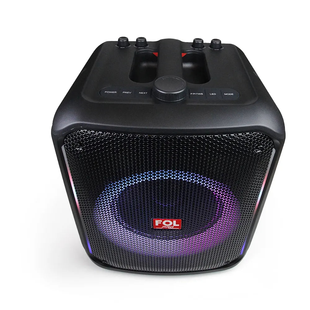 FS-L1218 Bocina TWS Portátil Recargable de 70W con Luz RGB y Micrófono Inalámbrico