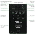FS-L1305 Bocina PRO TWS Recargable de 90W con Luz RGB y Micrófono Inalámbrico