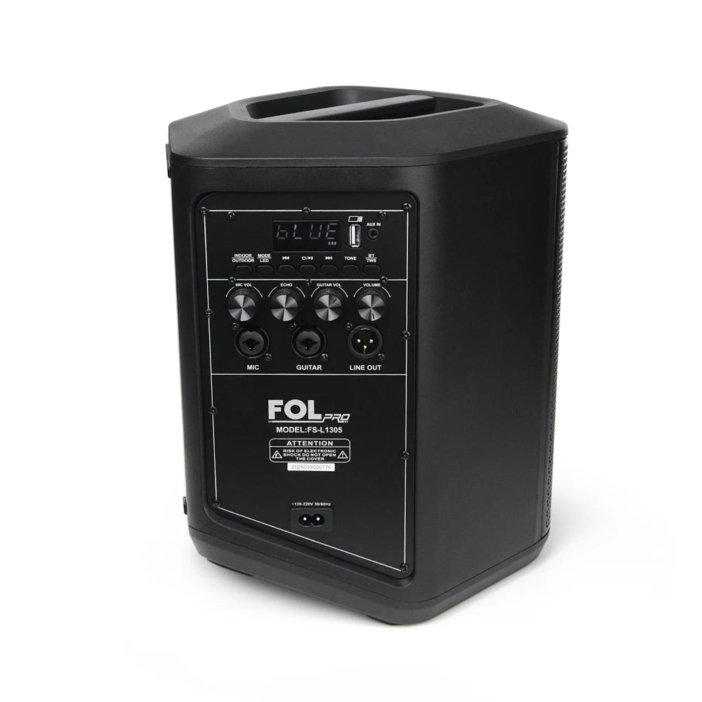 FS-L1305 Bocina PRO TWS Recargable de 90W con Luz RGB y Micrófono Inalámbrico