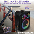 FS-L1306 Bocina PRO TWS Recargable de 90W con Luz RGB y Micrófono Inalámbrico