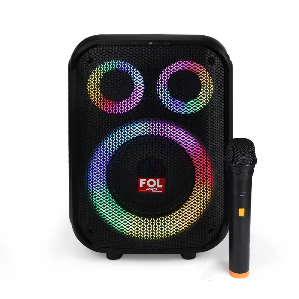 FS-L1306 Bocina PRO TWS Recargable de 90W con Luz RGB y Micrófono Inalámbrico