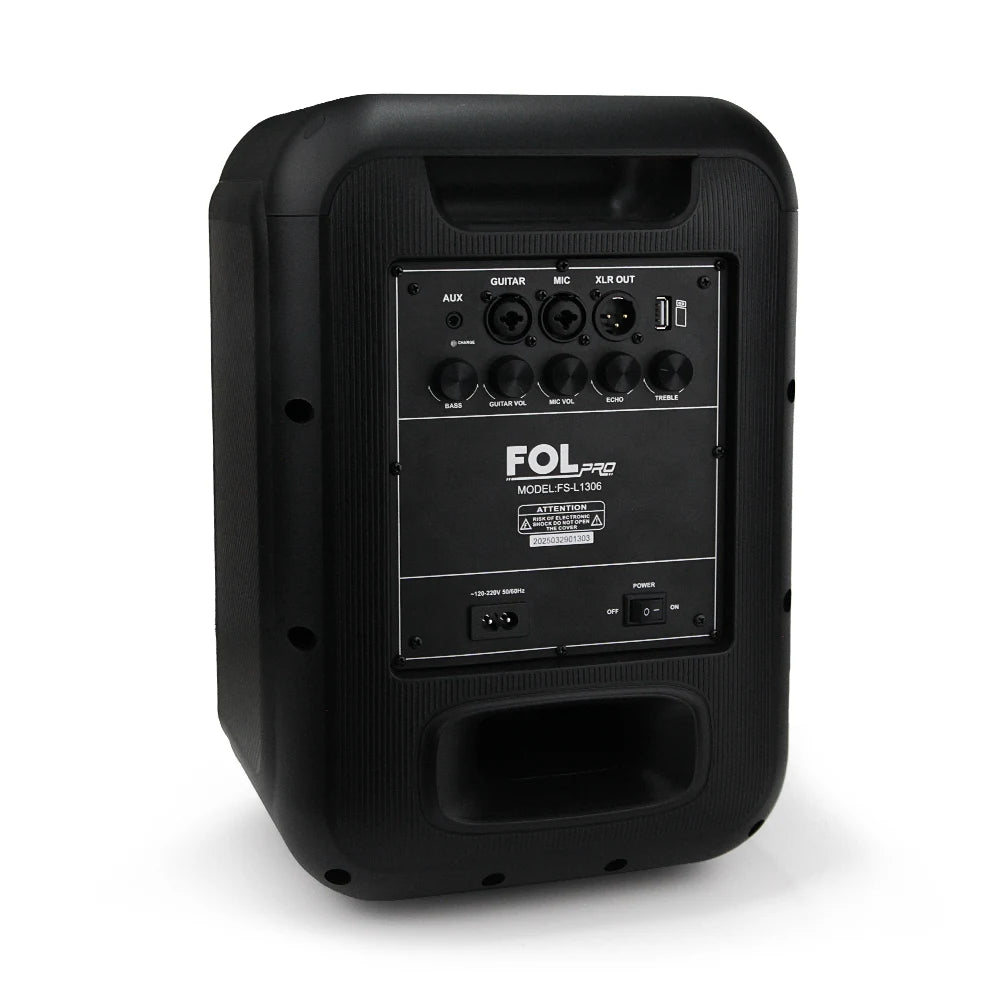 FS-L1306 Bocina PRO TWS Recargable de 90W con Luz RGB y Micrófono Inalámbrico