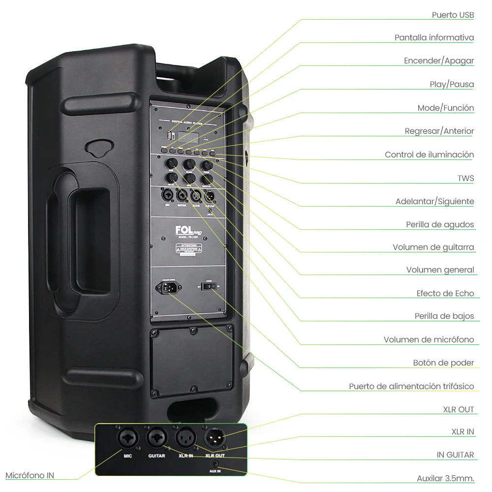 Audio para Fiestas FS-L1501