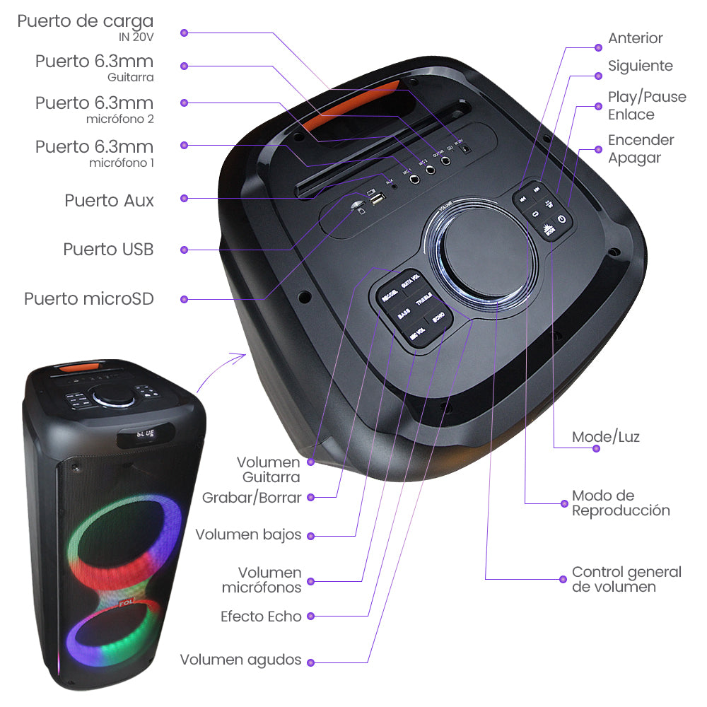 Audio para Fiestas FS-L2212