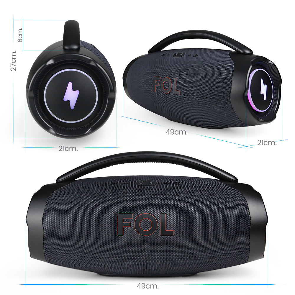 FS-R207L Bocina TWS Portátil Recargable de 110W con Bluetooth 5.3 e IPX5