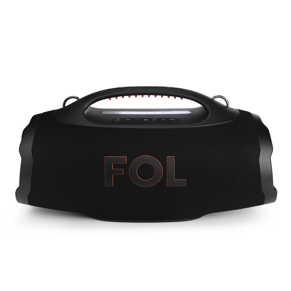FOL FS-R208 Bocina Portátil TWS de 220W con Luz RGB, Batería Recargable e IPX6