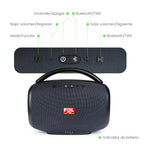 FS-R213L Bocina TWS Recargable con Luz RGB, Bluetooth y 50W de Potencia