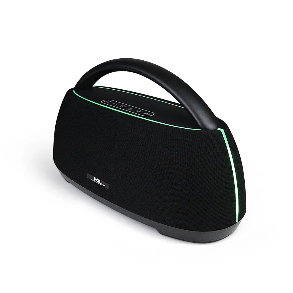 FOL FS-R215L Bocina Bluetooth TWS Recargable de 90W con Luz RGB y Batería de 6600mAh