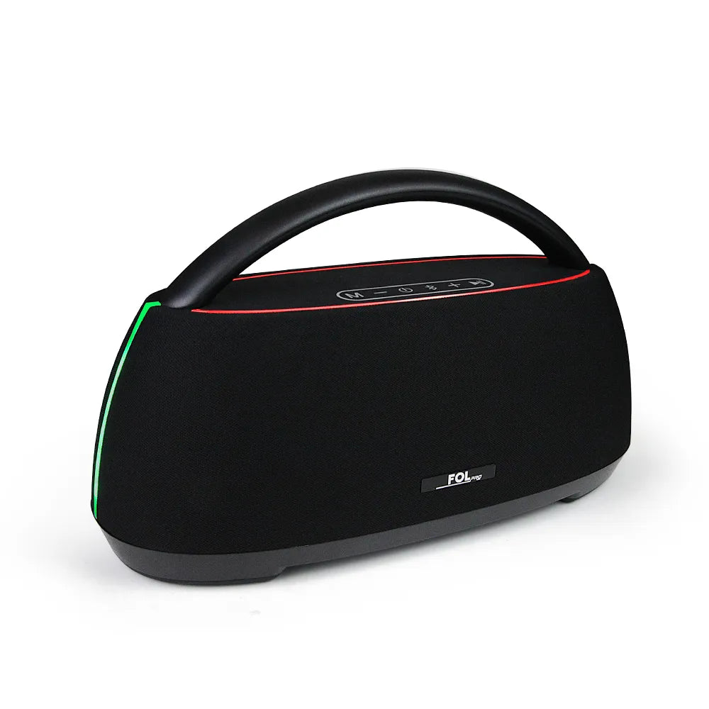 FOL FS-R215L Bocina Bluetooth TWS Recargable de 90W con Luz RGB y Batería de 6600mAh