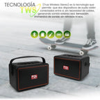 FOL FS-R301 Bocina Bluetooth TWS Recargable de 20W con Ecualizador Análogo y Correa Desmontable