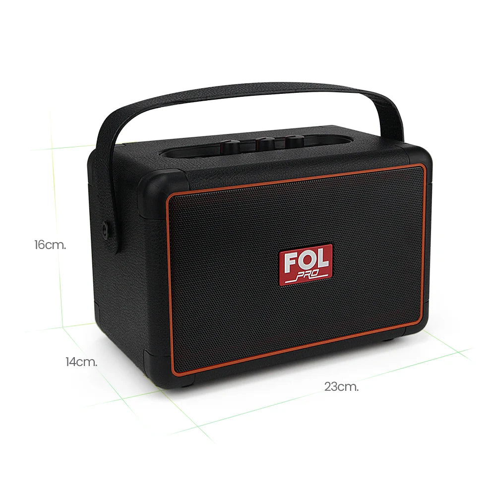FOL FS-R301 Bocina Bluetooth TWS Recargable de 20W con Ecualizador Análogo y Correa Desmontable