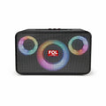 FOL FS-R302 Bocina Bluetooth TWS Portátil de 40W con Luz RGB y Correa Tipo Cuero