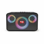 FOL FS-R302 Bocina Bluetooth TWS Portátil de 40W con Luz RGB y Correa Tipo Cuero