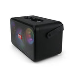 FOL FS-R302 Bocina Bluetooth TWS Portátil de 40W con Luz RGB y Correa Tipo Cuero