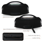FS-R305 Bocina TWS Portátil Recargable con Luz RGB, Agarradera Integrada e IPX5