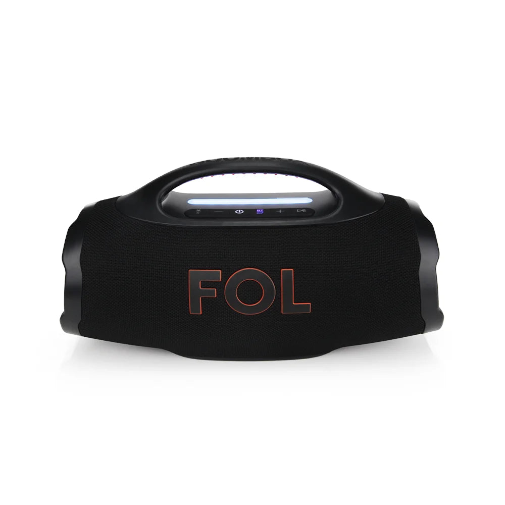 FS-R305 Bocina TWS Portátil Recargable con Luz RGB, Agarradera Integrada e IPX5