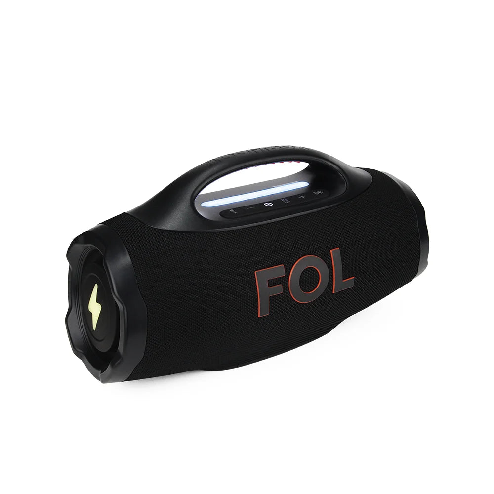 FS-R305 Bocina TWS Portátil Recargable con Luz RGB, Agarradera Integrada e IPX5
