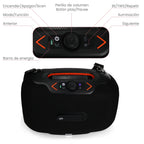 FS-R306 Bocina PRO TWS Recargable de 120W con Luz RGB, Correa Desmontable y Agarradera Integrada