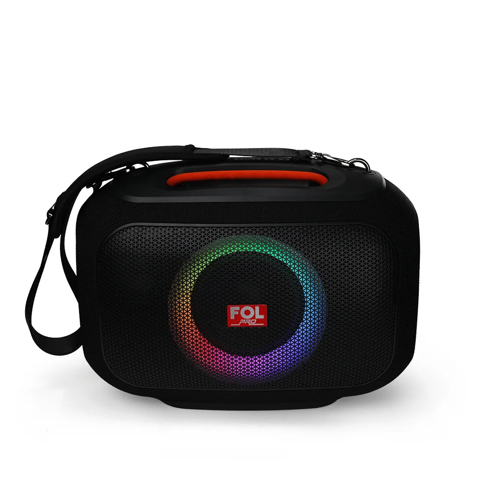 FS-R306 Bocina PRO TWS Recargable de 120W con Luz RGB, Correa Desmontable y Agarradera Integrada
