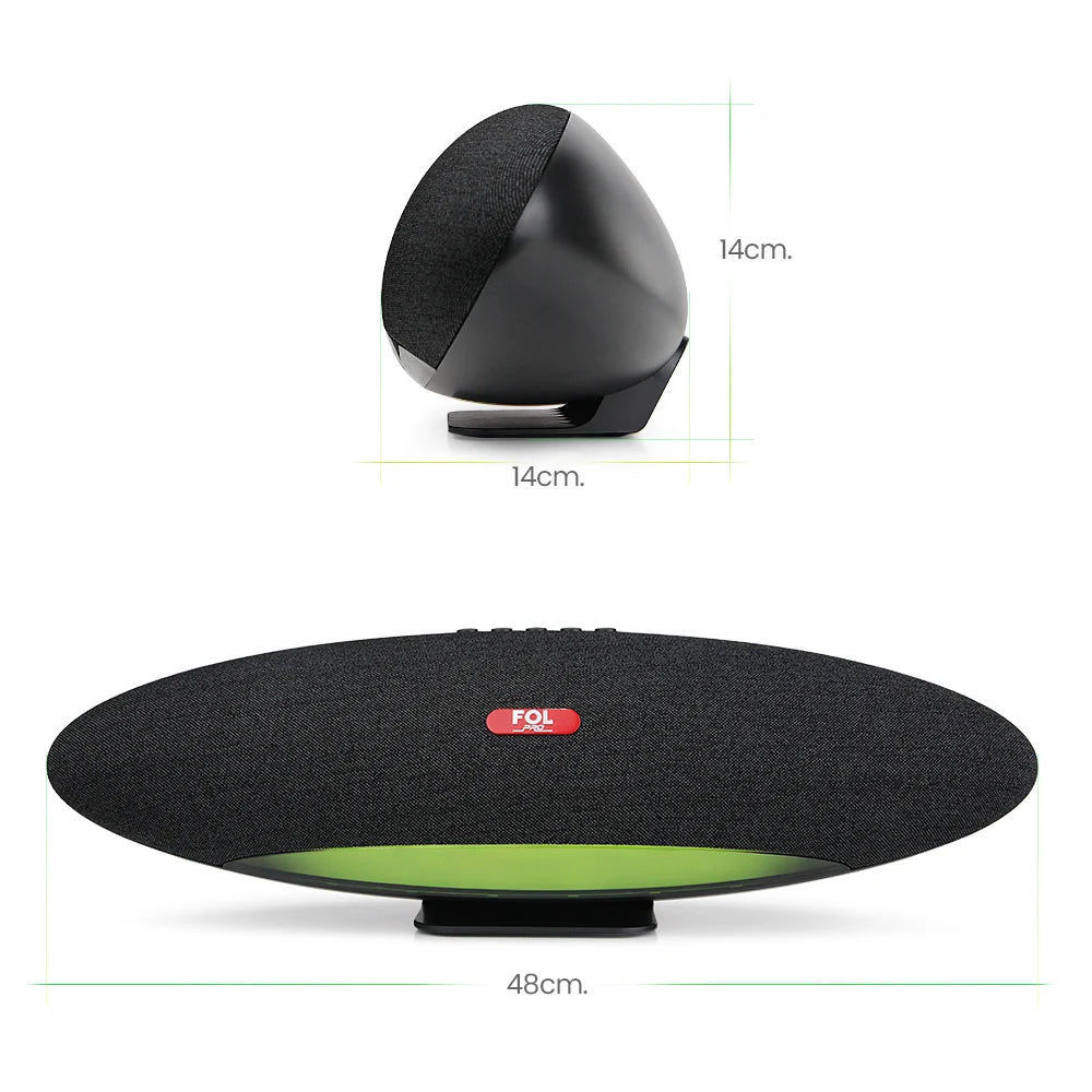 FOL FS-R314 Bocina Bluetooth TWS Portátil de 45W con Luz RGB y Entrada para Micrófono 6.3 mm
