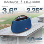 FS-R316 Bocina TWS Recargable de 40W con Luz RGB y Agarradera Integrada