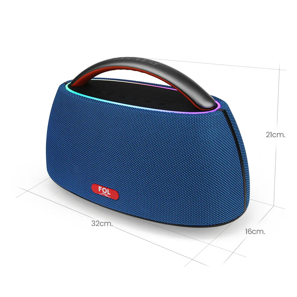 FS-R316 Bocina TWS Recargable de 40W con Luz RGB y Agarradera Integrada