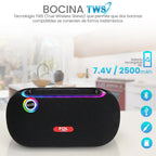 FS-R317 Bocina TWS Portátil Recargable con Luz RGB y Función de Ruido Blanco