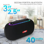 FS-R317 Bocina TWS Portátil Recargable con Luz RGB y Función de Ruido Blanco