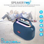 FS-R318 Bocina TWS Portátil Recargable de 40W con Luz RGB