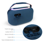 FS-R318 Bocina TWS Portátil Recargable de 40W con Luz RGB