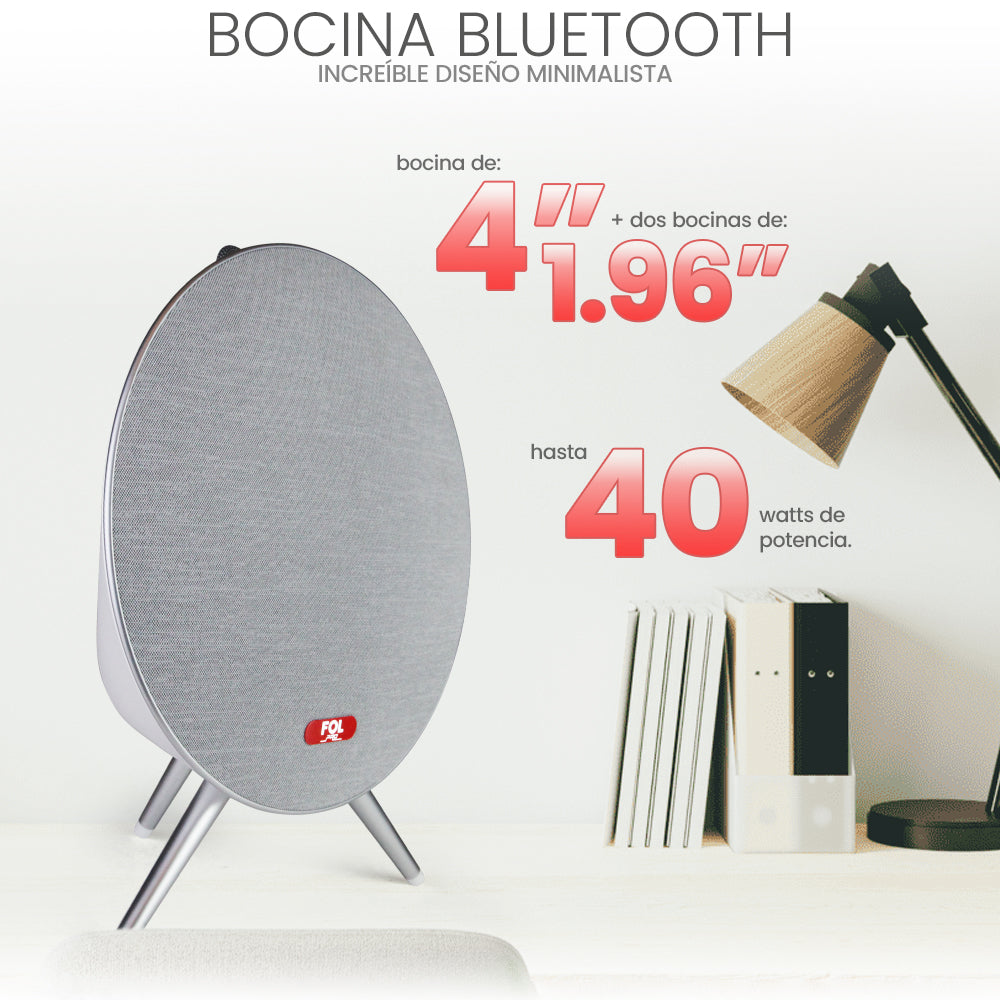 FS-R319 Bocina TWS Minimalista de 40W con Luz RGB